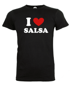 T-shirt-classique-homme-I-love-salsa-noir-Los-Yumas-De-Cuba