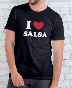 t-shirt I love salsa homme mannequin
