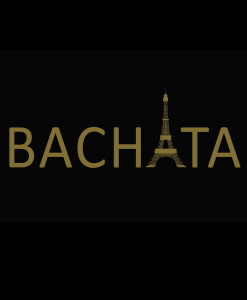 Bachata tour eiffel doré Los Yumas De Cuba fond noir