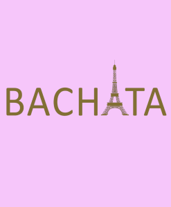 Bachata tour eiffel doré Los Yumas De Cuba fond parme