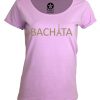 t-shirt col rond femme bachata tour Eiffel-parme-bachata-tour-eiffel-dore