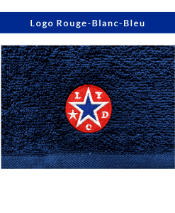 Detail-Serviette-Los-Yumas-De-Cuba-logo-Rouge-Blanc-Bleu-Broderie