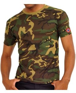 T-shirt-wild-camouflage-logo-lydc-rouge-mannequin