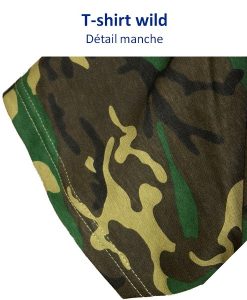 T-shirt-wild-camouflage-manche