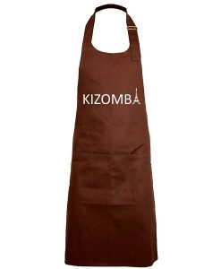 Tablier de cuisine Kizomba Tour Eiffel marron chocolat Los-Yumas-De-Cuba-LYDC