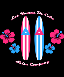 t-shirt surfer planches de surf Los Yumas De Cuba Salsa - Bachata - Kizomba_rd