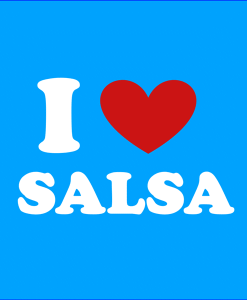 I-love-Salsa-fond-bleu-atoll Los Yumas De Cuba - Les vêtements qui dansent !