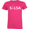 T-shirt salsa tour eiffel homme Los Yumas De Cuba rose fushia