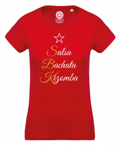 Tee-shirt-femme-bio-col-rond-rouge-SBK-etoile-LYDC