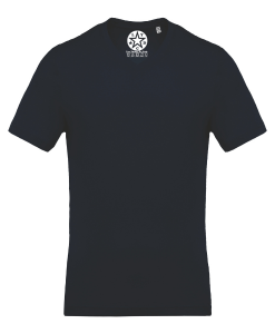 Tee-shirt homme coton BIO col V Bleu marine navy