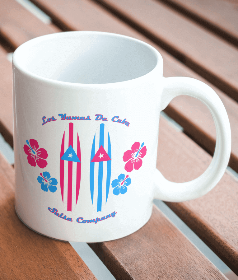 Mug planches de surf Los Yumas De Cuba - Les vêtements qui dansent ! Salsa - Bachata - Kizomba